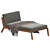 Plaid Chaise Lounge by Usona 3D model small image 2