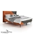 Scandic Style Felix Deluxe Bed 3D model small image 1