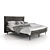 Scandic Style Felix Deluxe Bed 3D model small image 2