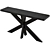 Sleek 160cm Johnathon Console Table 3D model small image 4