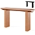 Sleek Carly Console Table 3D model small image 1