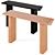 Sleek Carly Console Table 3D model small image 4