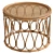 Handcrafted Natural Rattan Table 3D model small image 1