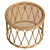 Handcrafted Natural Rattan Table 3D model small image 3