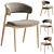 Siena Chair: Beige Brown Elegance 3D model small image 4