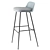 Contemporary &Tradition Bar Stool Set 3D model small image 3