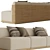 Revamp Your Space with RH TRELICA Teak Sofa 3D model small image 2