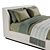 Modern Curved Bed 3D Model 3D model small image 2