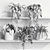 Modern Style Plant Shelf Display 3D model small image 3