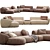 Elegant Meridiani Sofa Rene Design 3D model small image 1