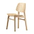 Modern Scandinavian Style Dining Chair 3D model small image 3