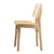 Modern Scandinavian Style Dining Chair 3D model small image 5