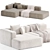 Tamamm Stone Modular Sofa 2 3D model small image 1