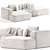 Tamamm Stone Modular Sofa 2 3D model small image 2