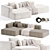 Tamamm Stone Modular Sofa 2 3D model small image 3