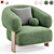 Stylish Ardas Armchair: Artipieces Collection 3D model small image 4