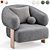 Stylish Ardas Armchair: Artipieces Collection 3D model small image 5