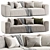 Modern Fenton Sofa Set Furniture 3D model small image 1