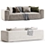 Modern Fenton Sofa Set Furniture 3D model small image 2