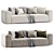 Modern Fenton Sofa Set Furniture 3D model small image 3