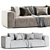 Modern Fenton Sofa Set Furniture 3D model small image 5