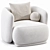 Elegant Rene Armchair Meridiani Design 3D model small image 4