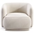 Elegant Rene Armchair Meridiani Design 3D model small image 5