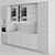 Adjustable Modern Kitchen Unit 3D model small image 5