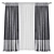 Modern Curtain Panels Set 3D model small image 1