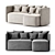 Wave Sofa by Manner & Matter 3D model small image 1