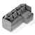 Wave Sofa by Manner & Matter 3D model small image 5