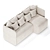 Wave Sofa by Manner & Matter 3D model small image 6