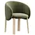 Nebula Wood Chair: Stylish Seating 3D model small image 1