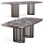 Luna Bianca Dining Table - Elegantly Inspired 3D model small image 1