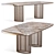 Luna Bianca Dining Table - Elegantly Inspired 3D model small image 2