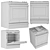 GE Gas Range Convection Slide-In 3D model small image 6