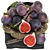 Delicious Fig Fruit Plate 3D model small image 1