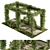  Rustic Pergola with Greenery 3D model small image 2