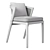 Sleek Teak Dining Chair 3D model small image 5