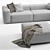 Modern Italian Delano Sofa Pianca 3D model small image 5