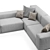 Modern Italian Delano Sofa Pianca 3D model small image 10