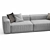 Modern Italian Delano Sofa Pianca 3D model small image 14