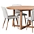 IKEA MÖRBYLÅNGA Dining Set 3D model small image 4