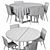 IKEA MÖRBYLÅNGA Dining Set 3D model small image 6