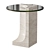 Modern Glass Edge Side Table 3D model small image 1