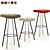 Stylish Sidney Barstool Collection 3D model small image 2