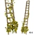 Rustic Ladder with Climbing Vines 3D model small image 1