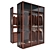 Corner Walk-In Wardrobe with Decor 3D model small image 5