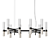 Christof 20 B Glass & Marble Chandelier 3D model small image 1