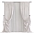 Meshed Curtain Design 3D model small image 1